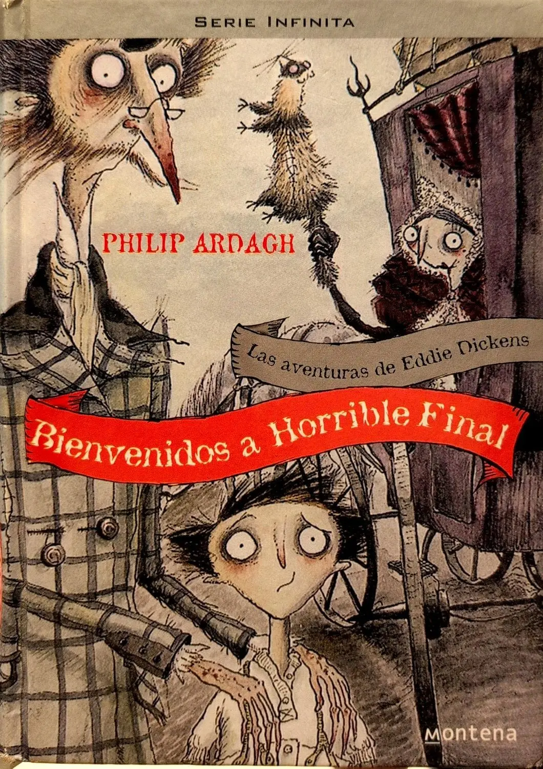 Portada de Bienvenidos a horrible final de Philip Ardagh