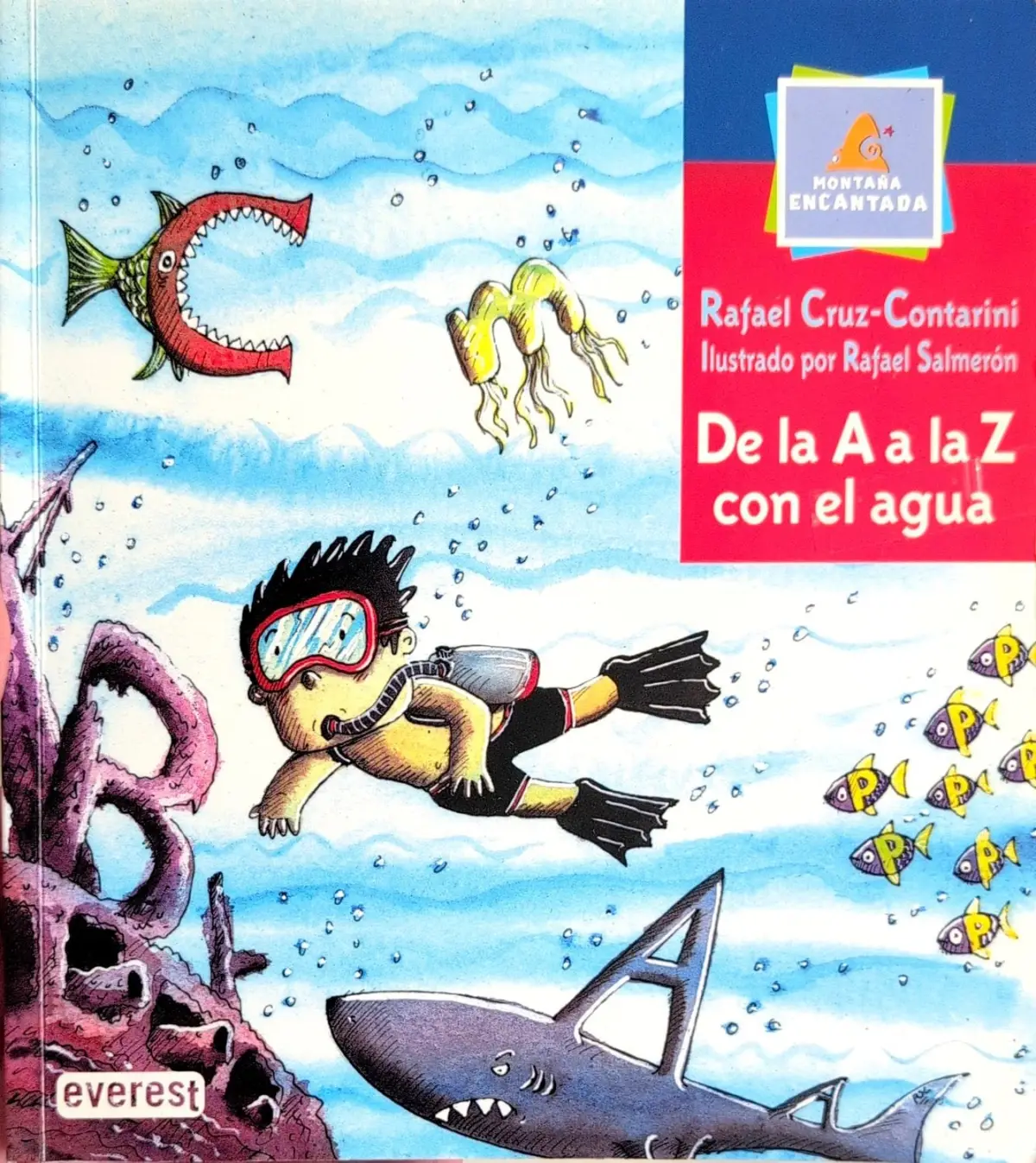 Portada de De la A a la Z con el agua de Equipo Editorial Everest