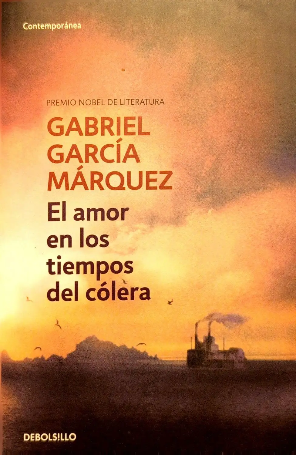Portada de El amor en los tiempos del cólera de Gabriel García Márquez