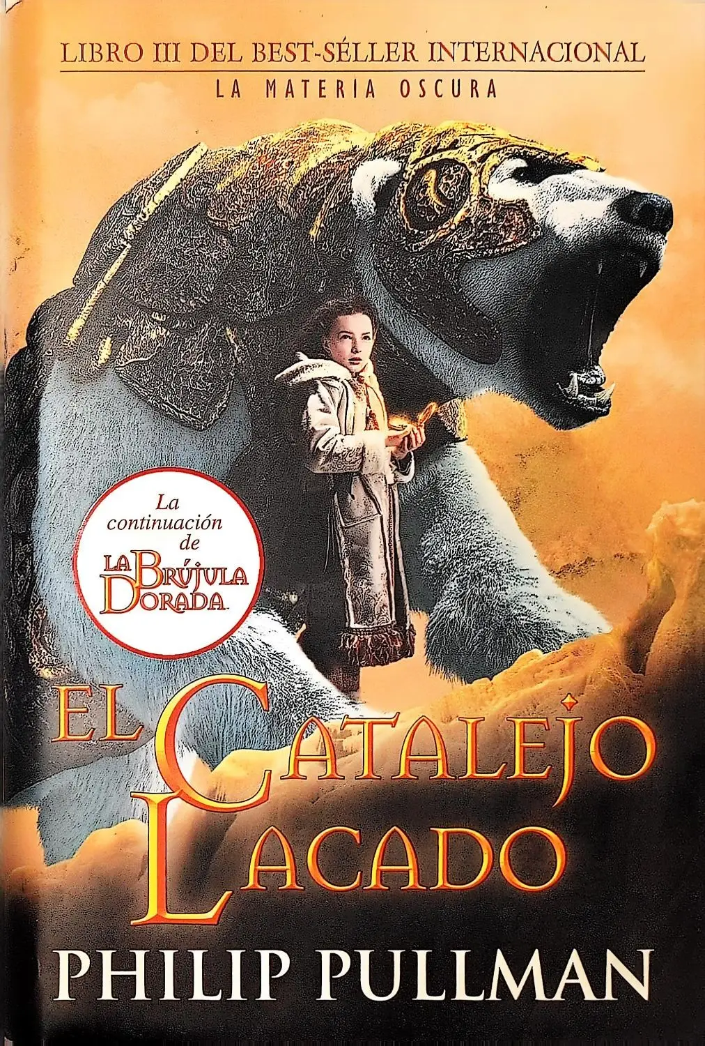 Portada de El catalejo lacado (La Materia Oscura 3) de Philip Pullman
