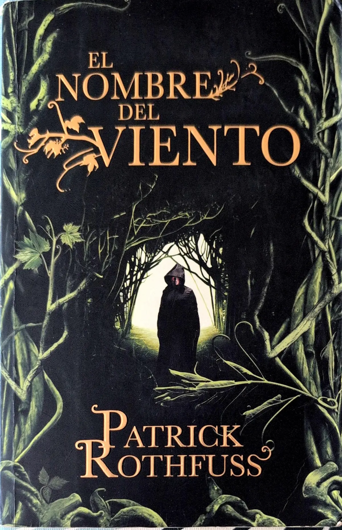 Portada de El nombre del viento de Patrick Rothfuss