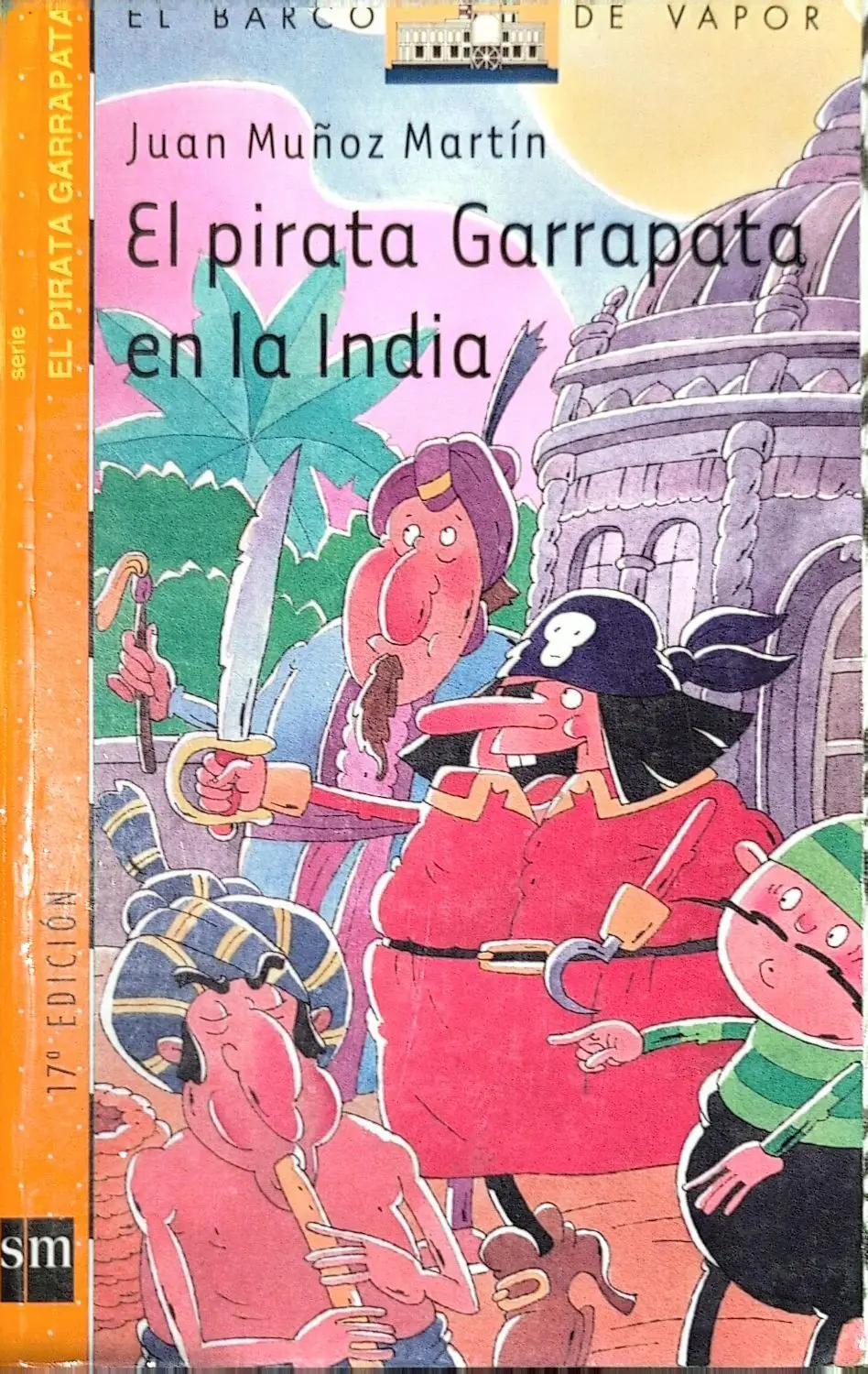Portada de El pirata Garrapata en la India de Juan Muñoz Martín