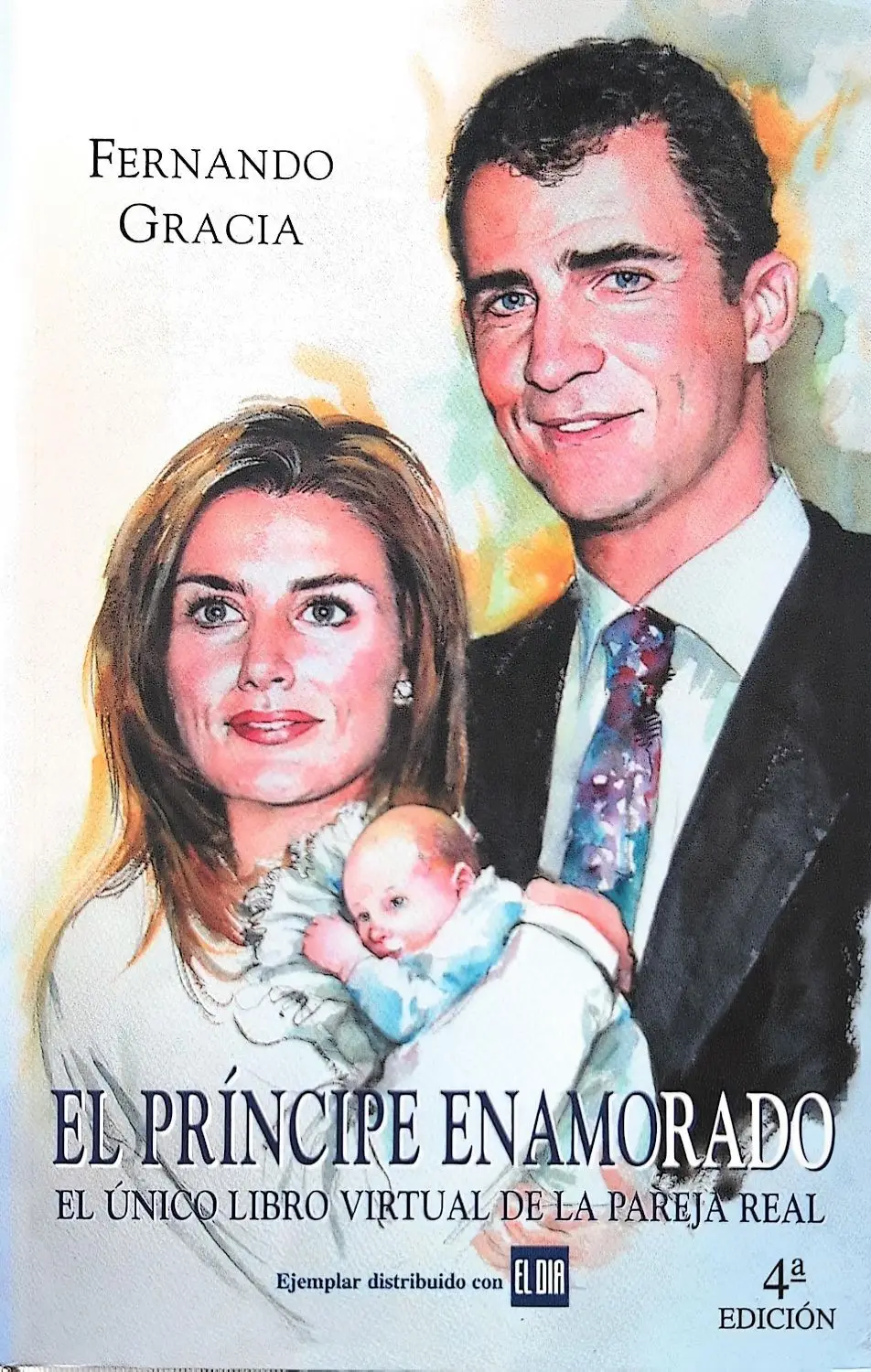 Portada de El príncipe enamorado el único libro virtual de la pareja real de Libro-Hobby