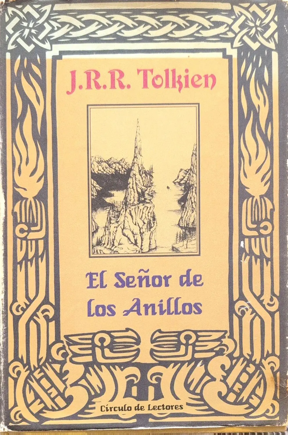 Portada de El señor de los anillos de J.R.R. Tolkien
