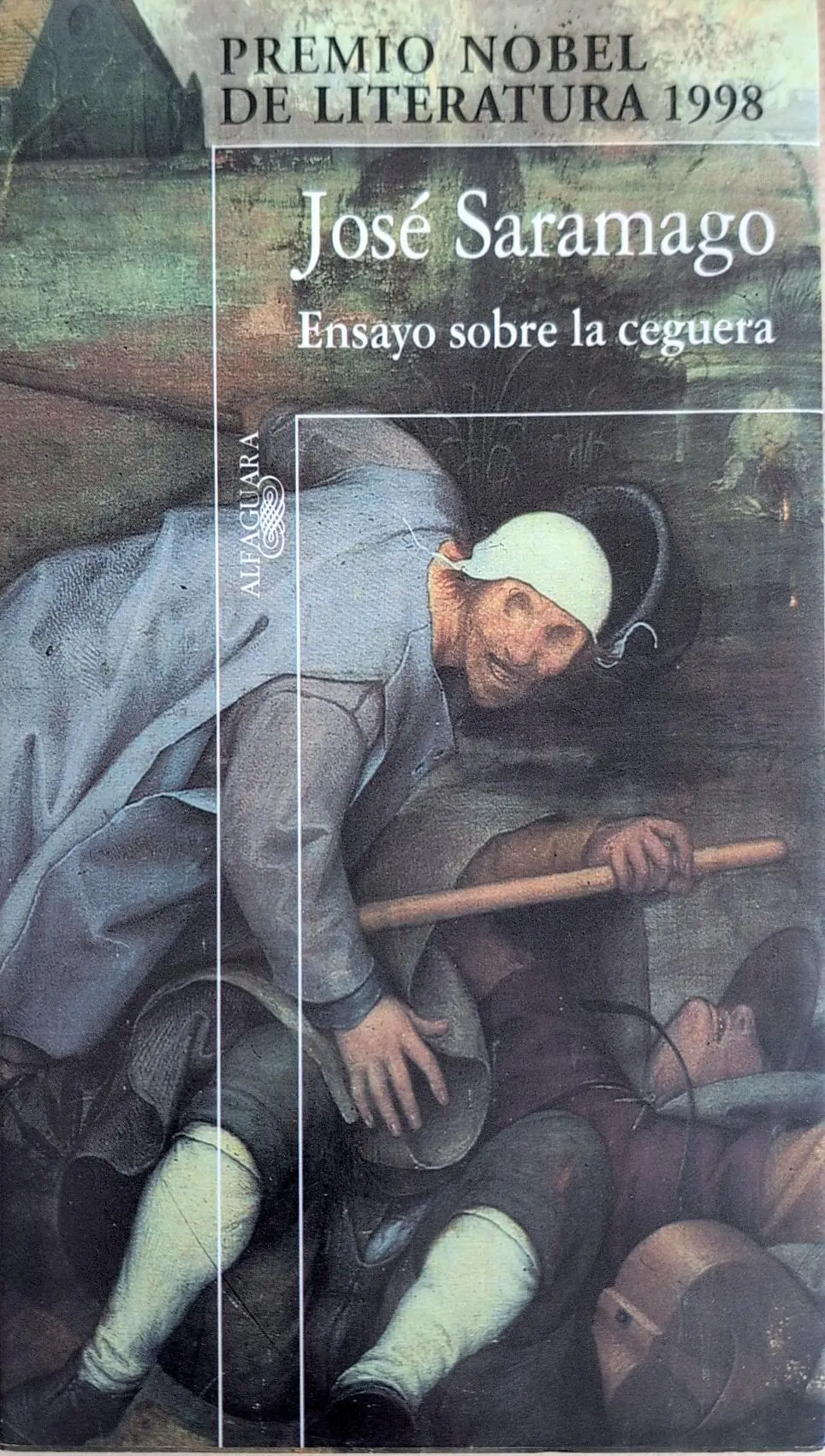 Portada de Ensayo sobre la ceguera de José Saramago