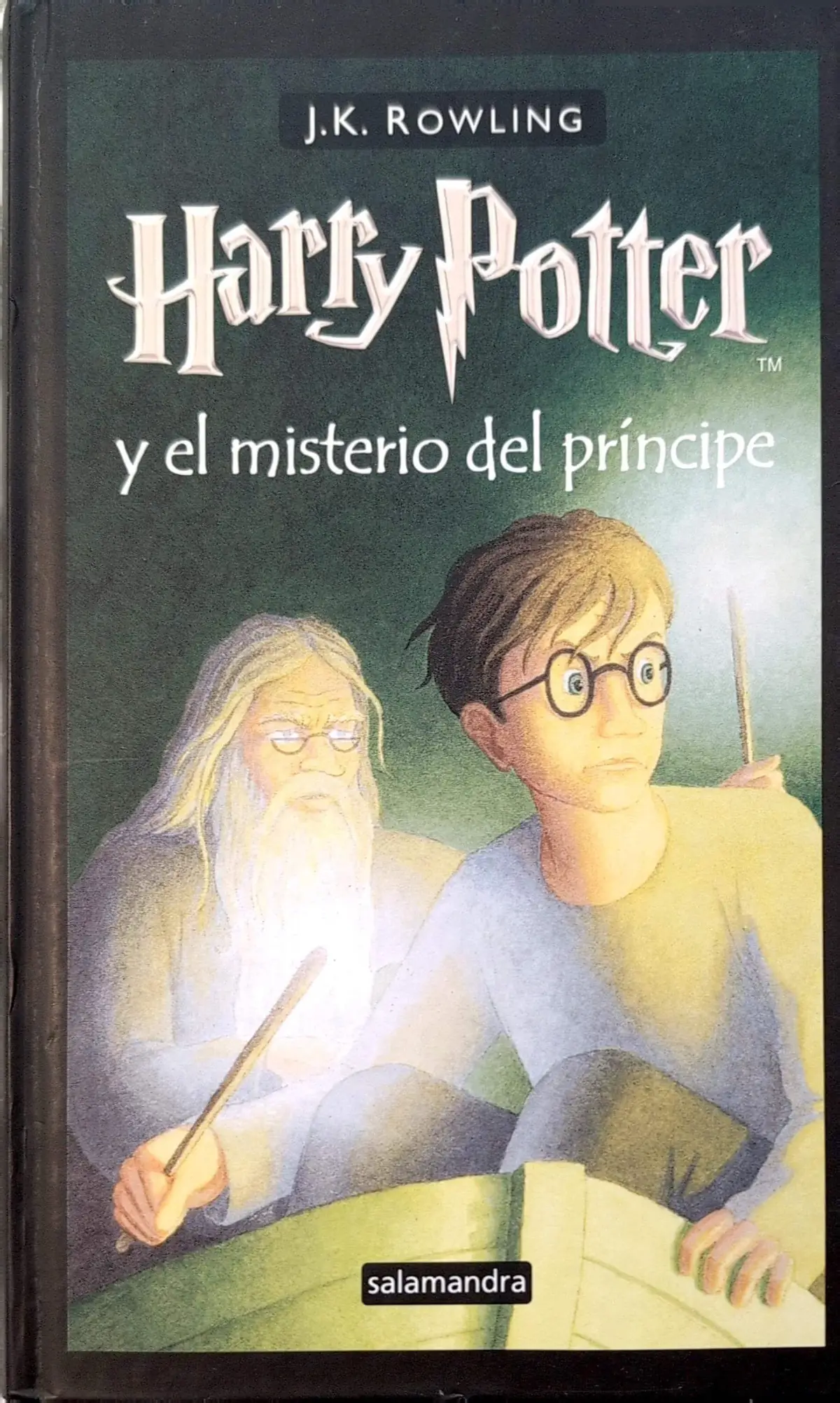 Portada de Harry Potter y el misterio del príncipe de J.K. Rowling