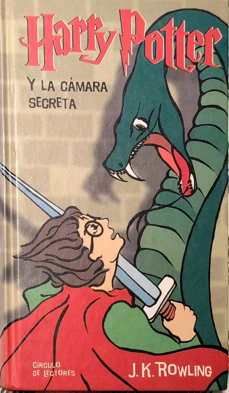 Portada de Harry Potter y la cámara secreta de J. K. Rowling