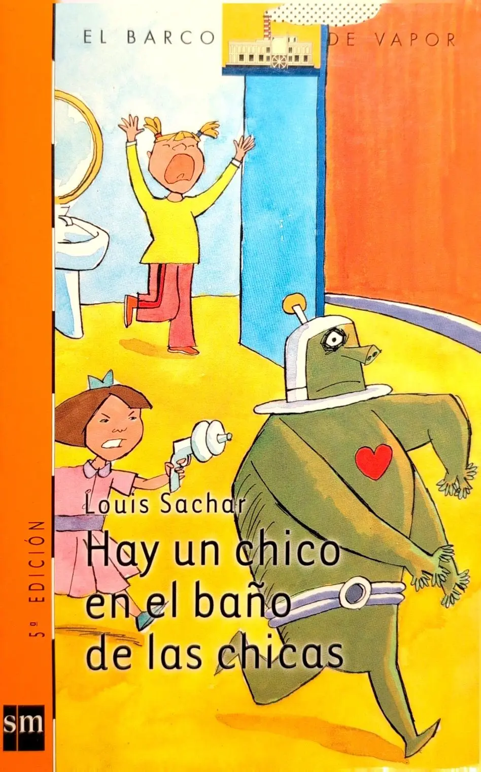 Portada de Hay un chico en el baño de las chicas de Louis Sachar