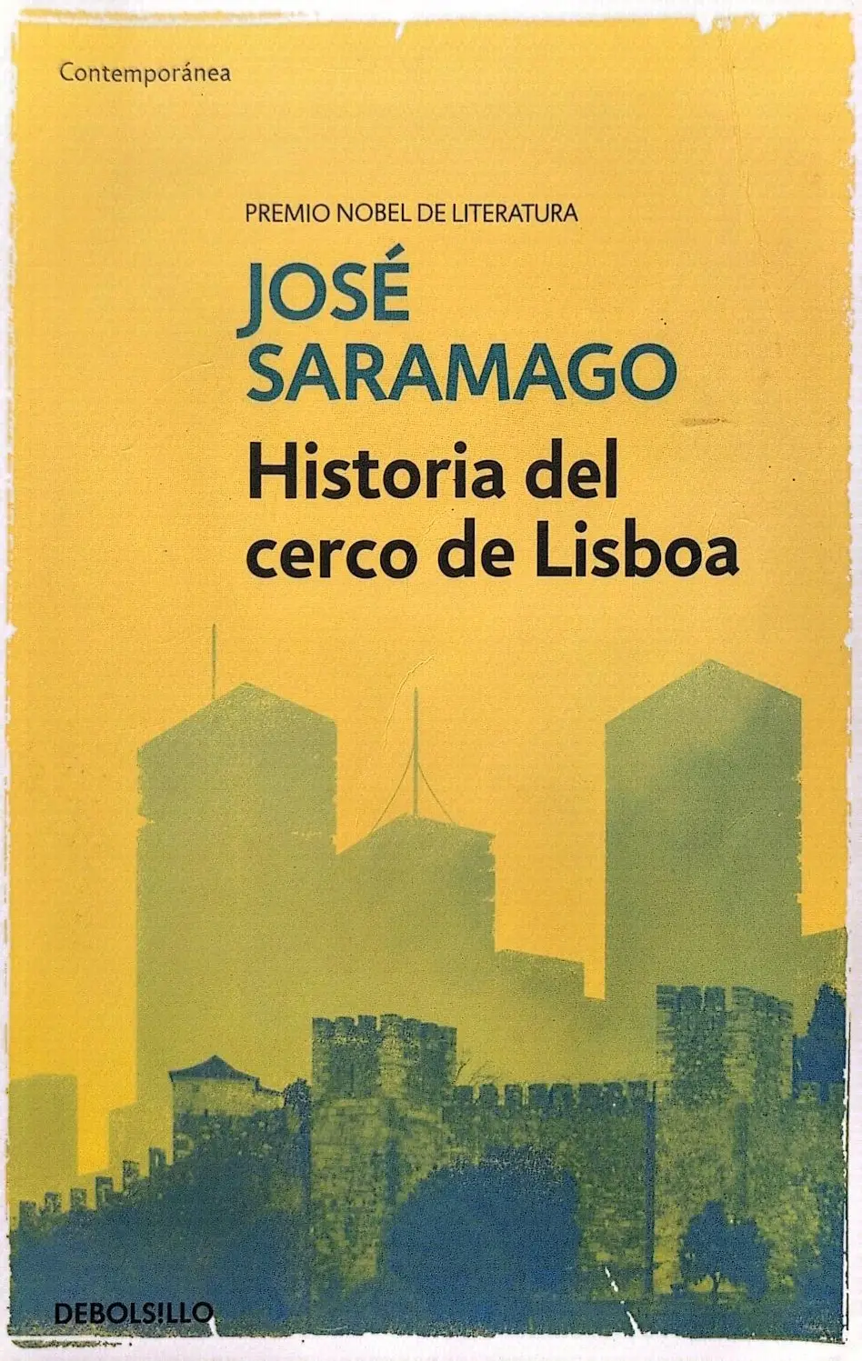 Portada de Historia del cerco de Lisboa de José Saramago