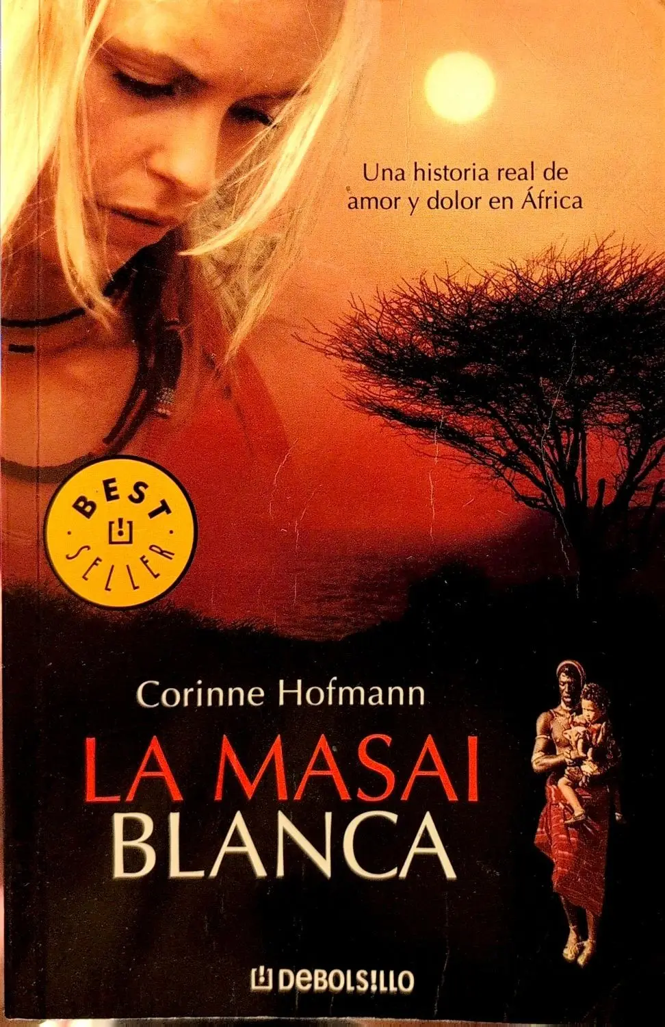 Portada de La masai blanca de Corinne Hofmann