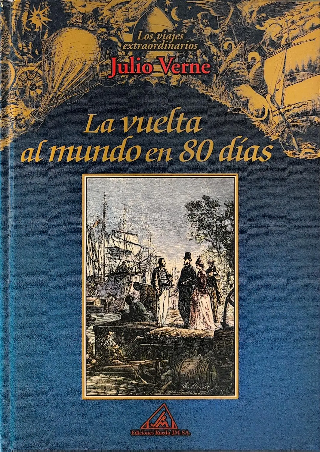 Portada de La vuelta al mundo en 80 días de Jules Verne