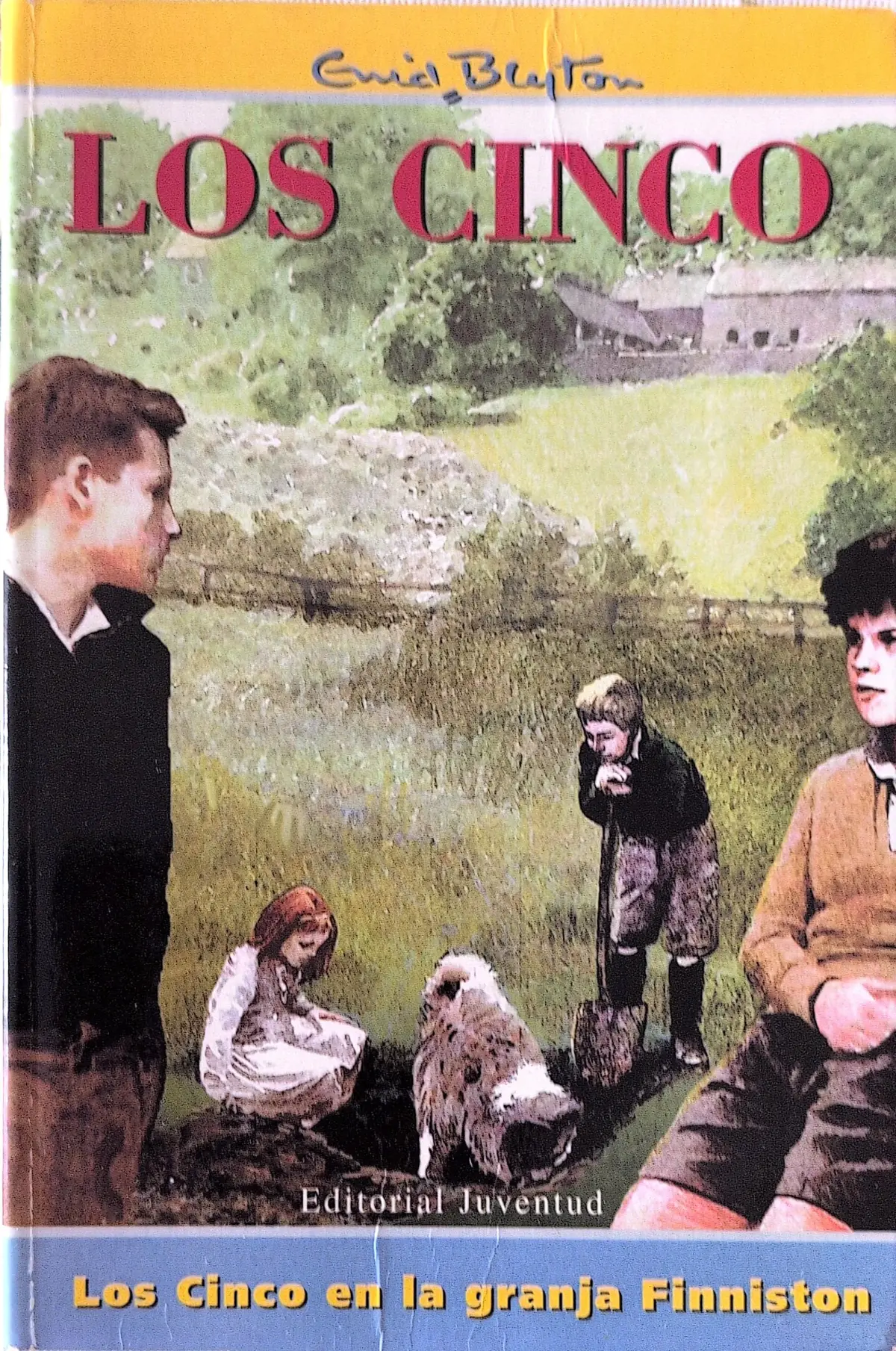 Portada de Los cinco en la granja Finniston de Enid Blyton