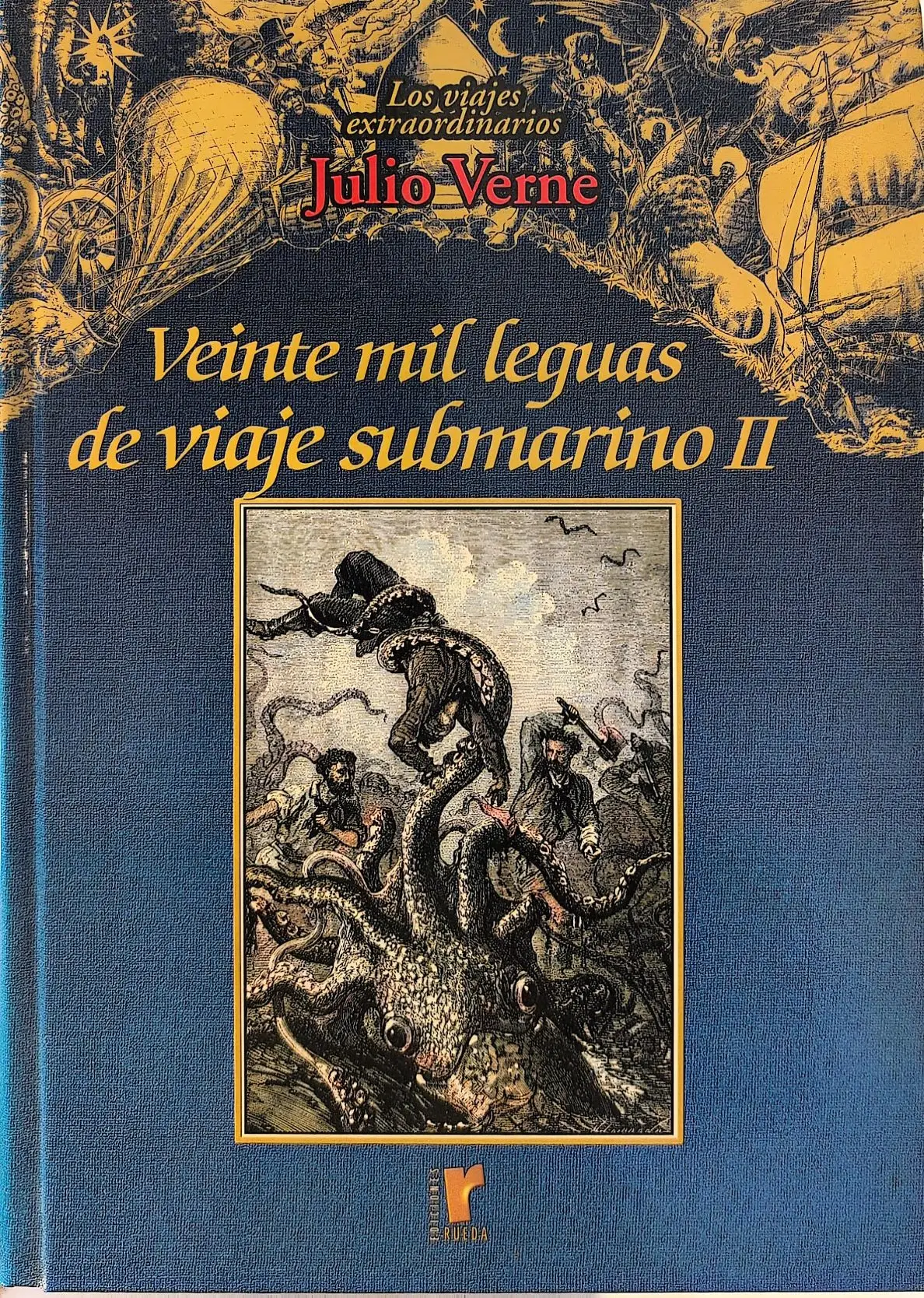 Portada de Veinte mil leguas de viaje submarino II de Jules Verne